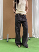 Straight Leg Loose-Fit Wide Pants