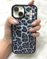 [MADE] LEOPARD STUD phone case_Gray