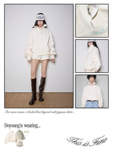 Quarter-Zip Balloon Pullover Sweatshirt