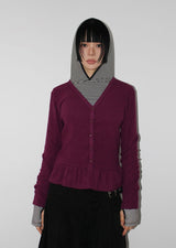 EASY STRIPE HOOD LONGSLEEVE