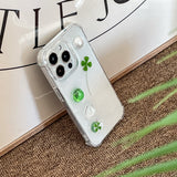 [made]green&clover resin phonecase 