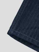 Non-Fade Wrap Slash Denim Jacket