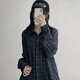 グレーカラー*チェックシャツユアNB (3 colors)