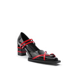 Colorful Bridge丨Double Strapped Flats GOTH Small Square Toe Mary Jane Shoes Mid Heel Women's Flats