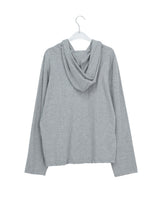 [unisex] ネヴェア ベーシック スラブ 2WAY フード ジップアップ