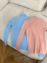 Baby pastel turtleneck long-sleeved knitwear