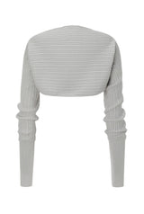 Golgi cotton bolero - light gray