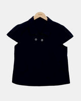 Matia Double Button Short-Sleeve Blouse