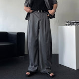 CR Stripe Curved Wide Slacks (2 colors)