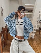 ナンバーレタリングクロップTシャツ