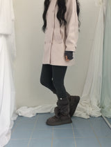 Raglan A-line coat