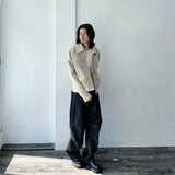 Zip Pocket Slightly Cropped Suede Jacket