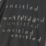 Untitled Layer Logo Pigment Wash Short Sleeve Washed Black