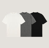 ウィークダイアゴナルカットハーフネックショートスリーブニット