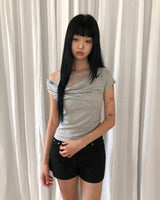 Elnen One-Shoulder Short Sleeve T-Shirt