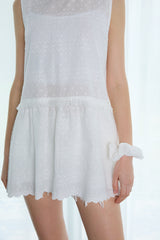 DOT LACE LAYERED DRESS