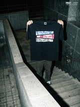 カットフレーム Tシャツ［ブラック］