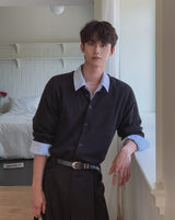 Soba Ribbed Round Cardigan