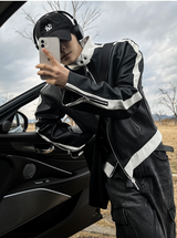 way leather biker jacket