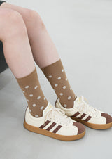 [3PACK] 1507 UNISEX DOT BASIC SOCKS - middle dot snow white colorpack
