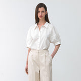 (BL-4342)RAGLAN PUFF WRINKLE BLOUSE