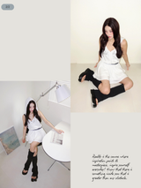 Sporty Hooded Flare Skirt Two Piece