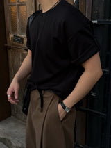 Soft sig roll-up short sleeve t-shirt