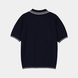 ASCLO クリーンカラー半袖ニット (3color)