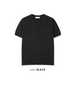 [Cool Item] バックルラウンドネックハーフアーディガン(4color)