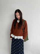 Husit Color Wool V-Neck Knit