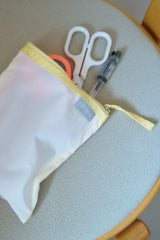 flat pouch (lemon white)