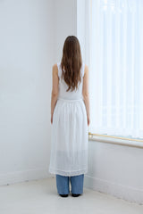 LACE LAYERED LONG DRESS