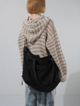 (UNISEX) メッシュストライプクロップドジップアップニット