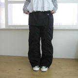 Shirred Skirt Pants
