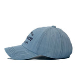 Denim stitch ball cap - light blue