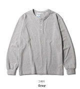 26SS★ Stable Henley Neck Long Sleeve T-Shirt