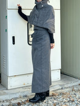 Amangte cape knit