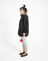 hooded mix wind jacket (black)