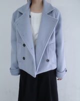 Powder double short coat (2color)