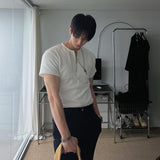 ASCLO バレルジップリブ半袖Tシャツ (2color)