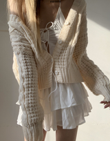 General Shirring Strap Top (White)