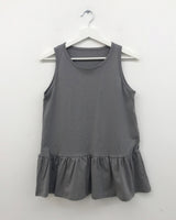 アンティーク フリル スリーブレス トップ (4color)