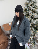 Return Angora Knit Cardigan