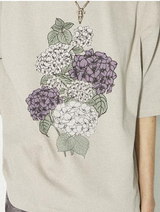 Pure cotton breathable loose short-sleeved men's and women's round neck printed half-sleeve T-shirt for summer