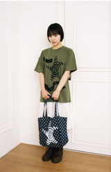 Twister Star Tote Bag - Dot Navy