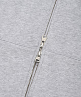 C Logo Hooded Zip-Up Melange Gray