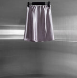 Riel Satin Midi Skirt