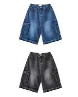 Faded Vintage Bermuda Cargo Denim