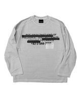 BBD ヒデンスローガンピグメントロングTシャツ（グレー）