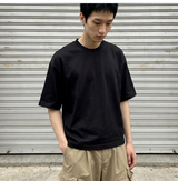 オーバーフィットクールドライバックスリットスリーブTシャツ ブラック